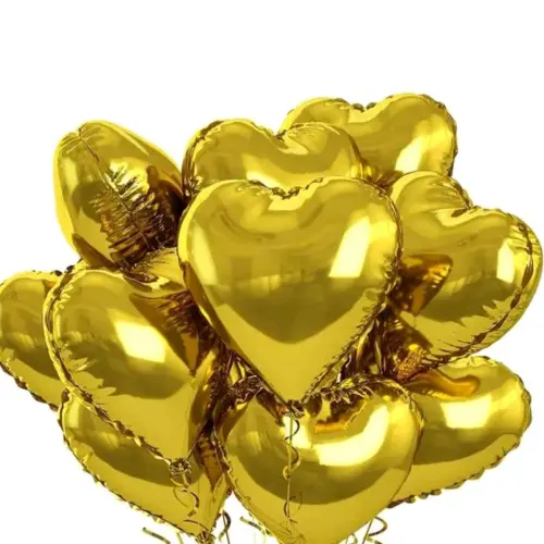 Globos metálicos de corazón de 18" — imagen 3