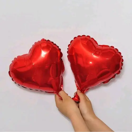Globos metálicos de corazón de 10" — imagen 1