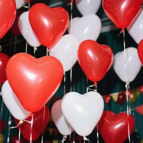 Globos de látex en forma de corazón's photo #1