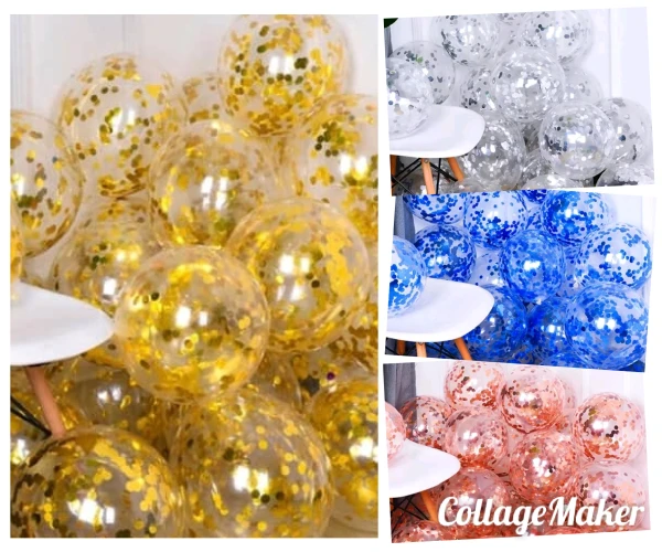 Globos transparentes con confeti's foto | Decoraciones VALENTINA'S 💘💝 |  BizneCubano