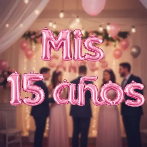 Cartel  "Mis Quince Años"'s foto | Decoraciones VALENTINA'S 💘💝 |  BizneCubano