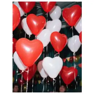 Globos de látex en forma de corazón miniatura 1