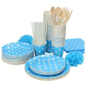Set de desechables Azul miniatura 1